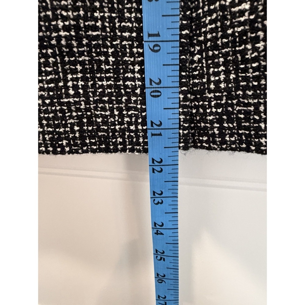 Women's Black White Tweed Pencil‎ Skirt Size 10 Classic Work Office - Picture 3 of 5
